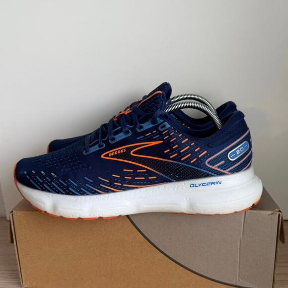 Brooks Glycerin 20 Blue/Orange Men Running Sneakers- SZ 11